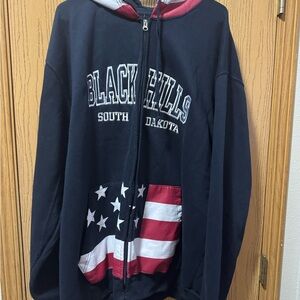 Black hills zipper hoodie size 4XL